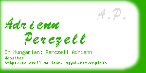 adrienn perczell business card